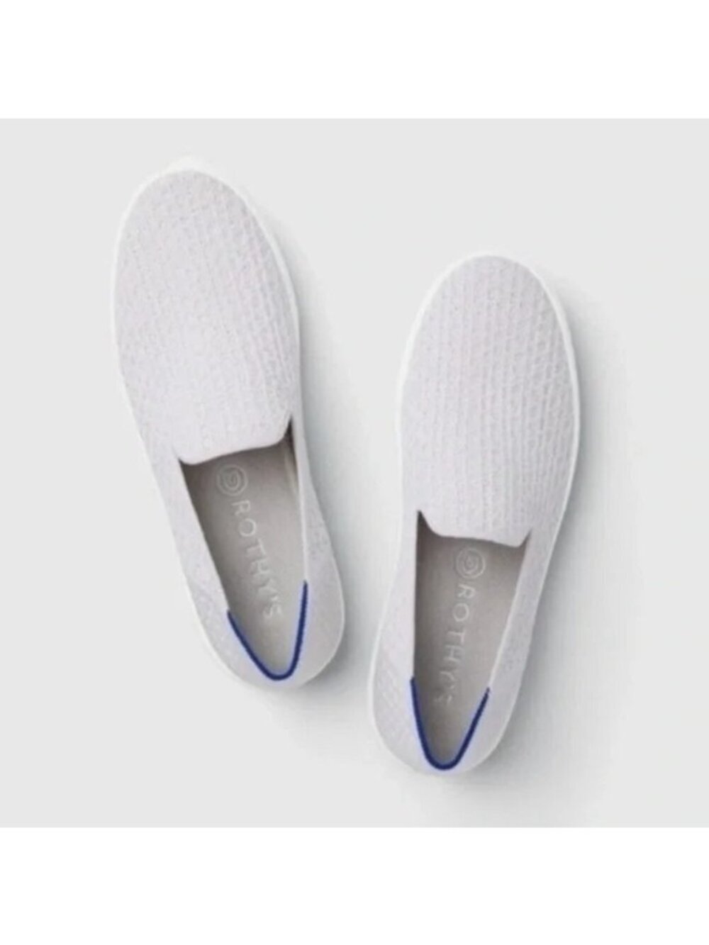 Rothy’s the Sneaker Slip On in Salt Honeycomb Size 8.5